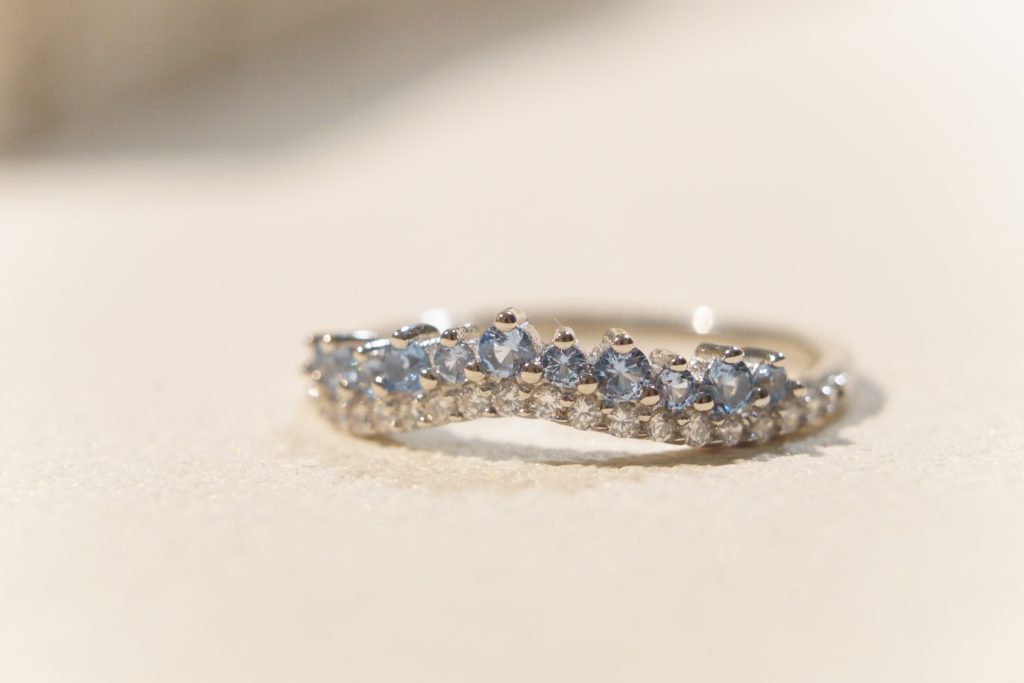 Celestial Crown Eternity Band | S925 Sterling Silver Blue & White Zircon Ring