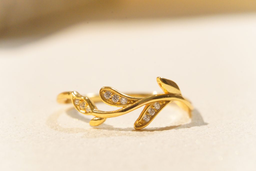 Starlit Branch Ring | S925 Sterling Silver 18K Gold Plated Twig Stacking Band