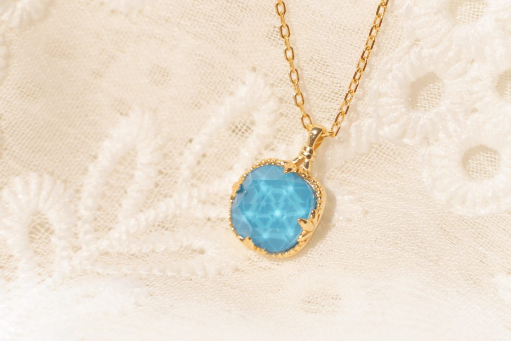 Azure Wave Vintage Turquoise Set | S925 Sterling Silver 18K Gold Plated Cushion Necklace & Ring