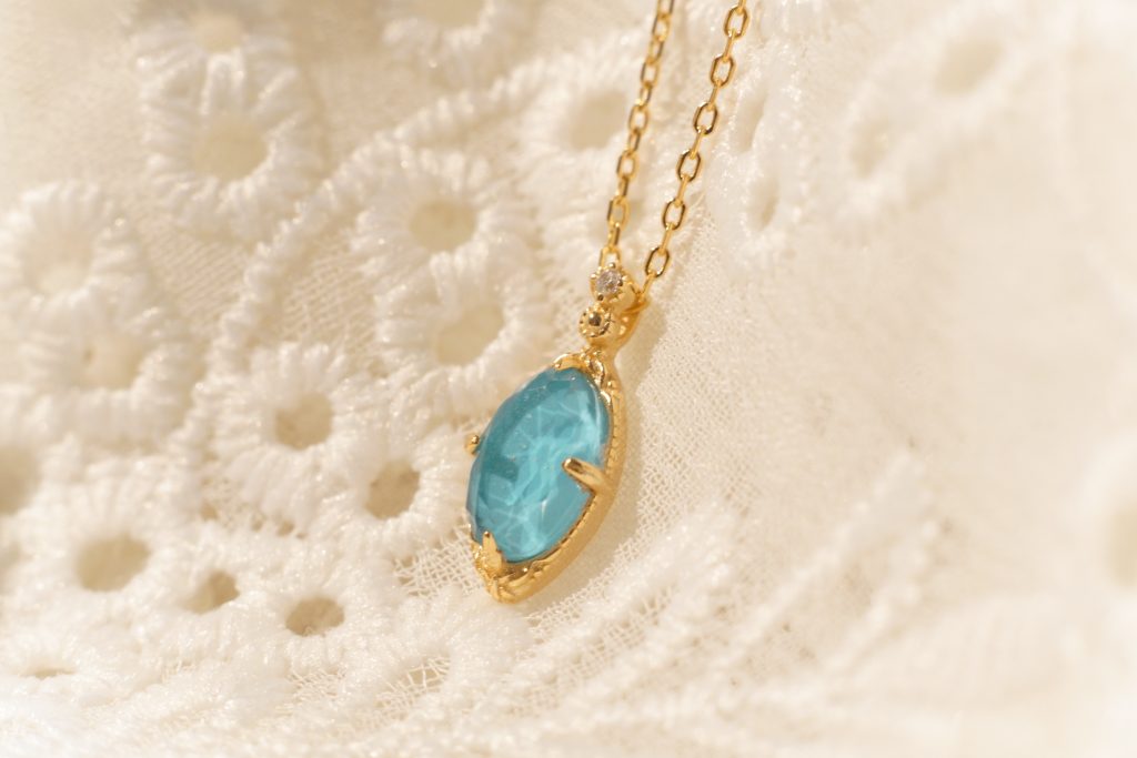 Azure Wave Marquise Turquoise Set | S925 Silver 18K Gold Plated Necklace & Ring