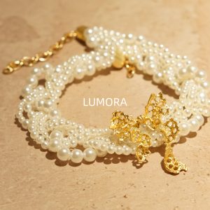 Vintage Pearl Bow Choker